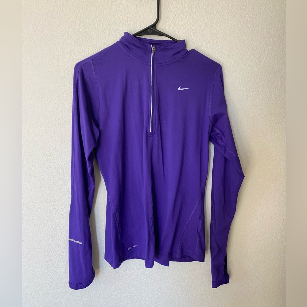 Nike Purple Dri-FIT 1/2 Zip Utility Jacket